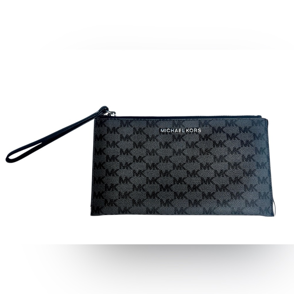 Michael Kors Black Logo Wristlet
